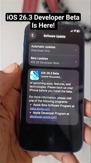 iOS 26.3 Developer Beta 1 is rolling out