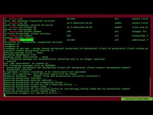 How To Remove or uninstall Postgresql on Ubuntu 18.04.1 LTS
