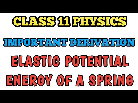 Derivation Potential Energy of Spring | Class 11 Physics || Spring Derivation #cbse