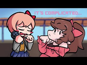 Friday Night Funkin' Soft - It's Complicated but with Sayori Mix's Instrumental