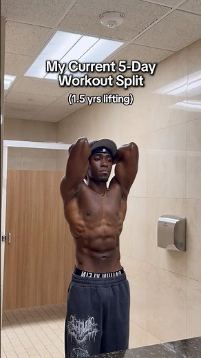 My Current 5 Day Workout Split for Muscle Growth 🦾