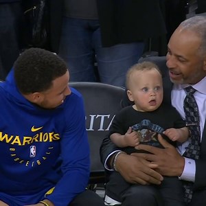 1.6M views · 23K reactions | Stephen Curry and his son Canon at his first NBA game is still adorable  | NBA on ESPN | Facebook