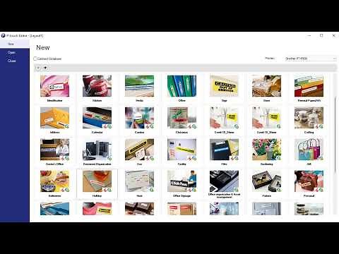 Creating a New Label Layout using P-Touch Editor Software, Templates, Shapes, Lines and more.