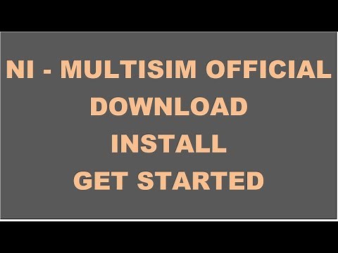 How to download, install, and getting started with NI Multisim software