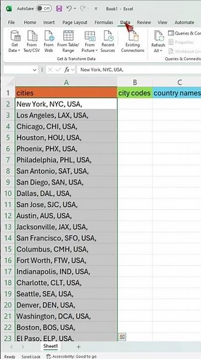 How to Split Data in Excel Cells for Beginners - EASY
