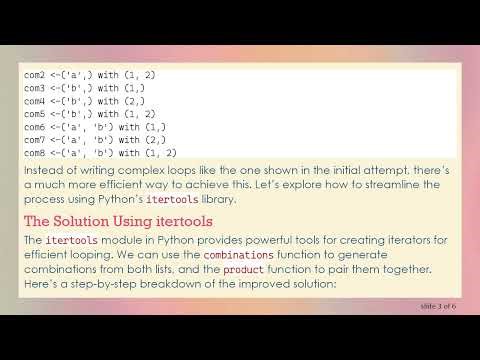 Printing Combinations of Two Lists in Python Made Easy