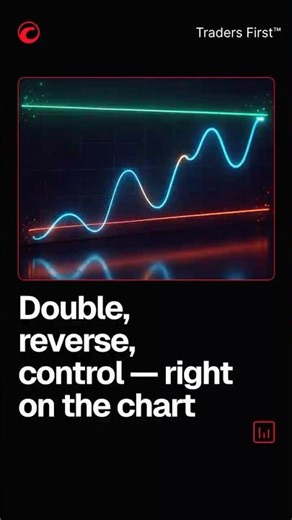 Double, reverse, control — right on the chart