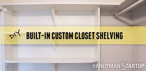 Built-in closet shelving the easy way (step by step tutorial)