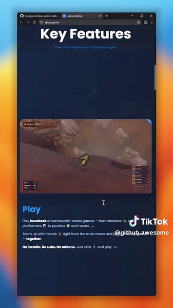 s&box is now an open-source game engine, and it’s built on Valve’s Source 2 and modern .NET. You can create your own games in modern C# with a super clean editor, instant playtesting, and blazing-fast hotloading — no compiling, no restarts. It even has visual scripting with Action Graph, Shader Graph, and a massive cloud asset library you can drag straight into your scene. #github #opensource