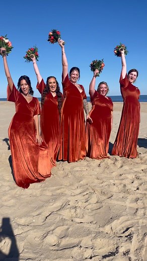 Stepping into wedding bliss with Barefoot Beach Bride- where every bridesmaid becomes a star in the love story. Let’s hear it for the bridesmaids who add the perfect touch of joy, laughter, and endless support to the big day! 👰‍♀️💕 #wedding #weddingplanners #ocmd #oceancitymd #beachwedding #beachbride | Barefoot Beach Bride