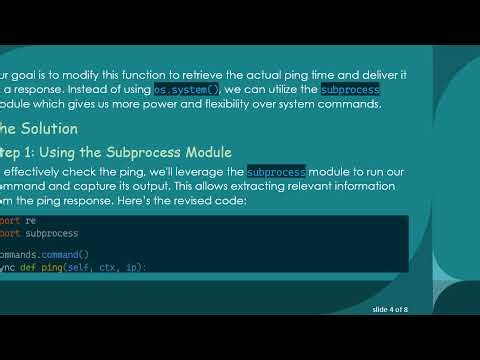 How to Check Ping Using Python: A Guide for Discord Bots