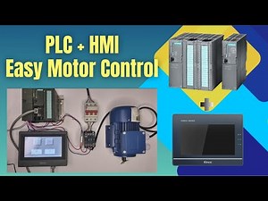 PLC Motor Control via HMI – Complete Wiring + TIA Portal Programming (Beginner Friendly)