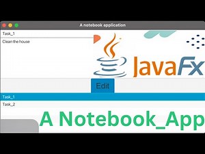 JavaFX Notebook App: Step by Step Guide Tutorial!