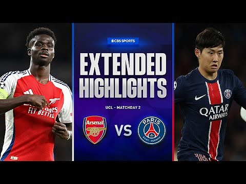 Arsenal vs. PSG: Extended Highlights | UCL League Phase MD 2 | CBS Sports Golazo