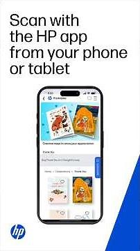 Scan with the HP app from your phone or tablet | HP Printers #short