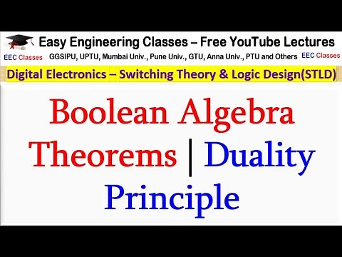 Boolean Algebra Theorems | Duality Principle | Digital Electronics Lectures in Hindi
