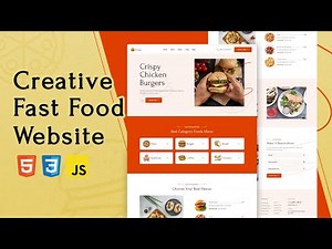 How to Build A Delicious Fast Food Website Using HTML CSS JavaScript