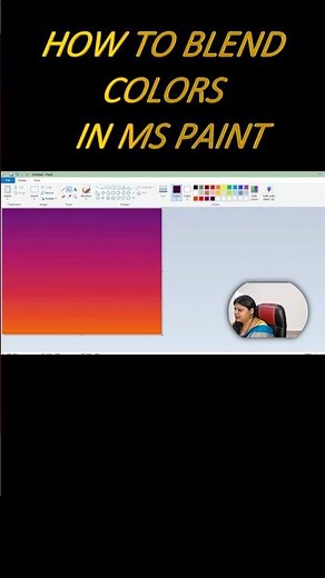 HOW TO BLEND COLOR IN MS PAINT|COLOR MIXING IN PAINT STEP BY STEP|BLEND COLORS IN MS PAINT|#mspaint