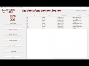 Student Management System with MySQL using Python (Part - 4)
