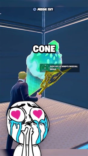 INVINCIBILITY in Mega 1v1 👍❤️ #fortnite #fortniteclips