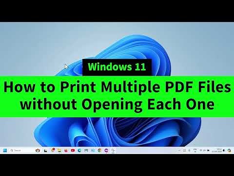 How to Print Multiple PDF Files without Opening Each One in Windows 11