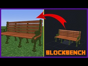 Minecraft Modeling | BlockBench Modeling For Minecraft Java Edition | Park Bench
