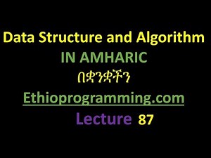 #87 Stack display top element in the stack in an array Tutorial in Amharic | በአማርኛ