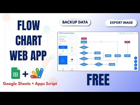 Google Apps Script Tutorial: Create Professional Flowchart Maker Web Application | E16
