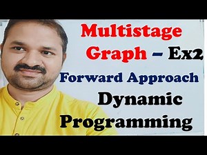 DAA in Telugu | Multistage Graph in Telugu || Ex2 | Forward Approach || Dynamic Programming | Telugu