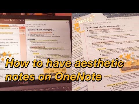 DIGITAL NOTE TAKING I How to take organized and aesthetic notes in OneNote