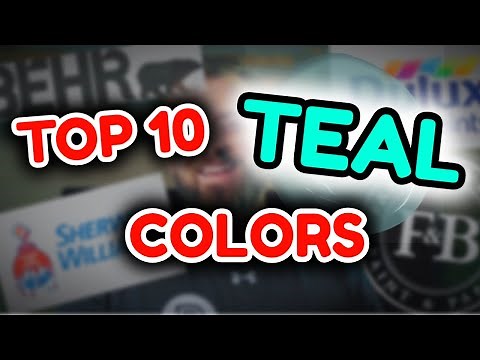 TOP 10 TEAL PAINT COLORS | Awesome Green and Blue Wall Colors