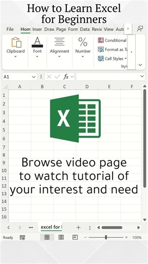 How to Learn Excel📊for Beginners