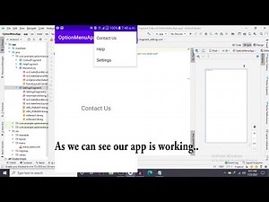 How to Create Options Menu with Fragments | Android Studio Tutorial