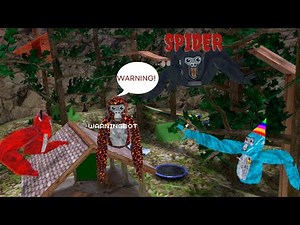 Trolling as Spider with a Warning BOT in Gorilla tag with mods.