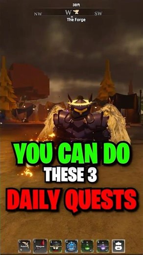DO THESE 3 DAILY QUESTS IN THE FORGE!! #THEFORGE