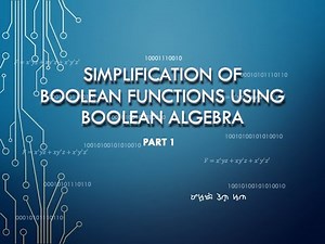 Simplification of Boolean Functions using Boolean Algebra Part 1 | Tagalog