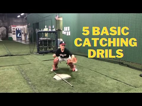 5 Basic Catcher Drills for beginners to improve as a catcher.