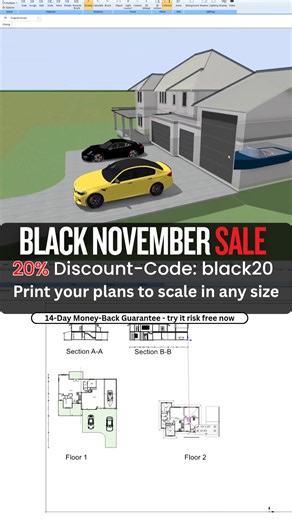 20% discount code: BLACK20 Easy to use – with professional tools. https://plan7architect.com Plan7Architect is a powerful yet intuitive 2D & 3D CAD software for planning home and construction projects — without a subscription. Whether you're working on a new build, renovation, extension, garage, terrace, or outdoor design, this architectural design software gives you everything you need to create detailed floor plans, layouts, and building designs with ease. ✅ Create accurate 2D floor plans, roo