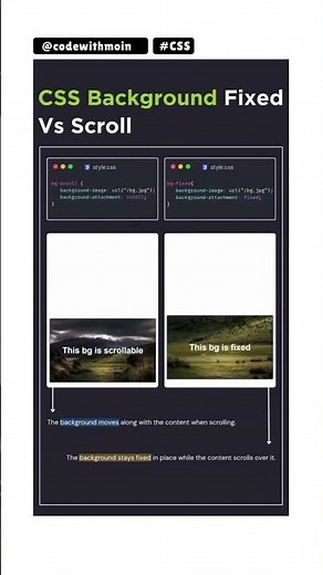 CSS Position: Fixed vs Scroll - THIS Trick Will Blow Your Mind! 🧠💻