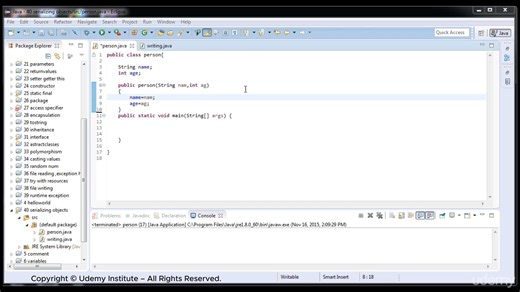 Serializing Objects in Java | ObjectOutputStream & Serializable Interface Explained | 4KZ-11008 (Official) Copyright © Udemy Institute – All Rights Reserved. #Java #Serialization #Serializable #JavaTutorial #LearnJava #JavaProgramming #JavaForBeginners #ObjectOutputStream #ObjectInputStream #4KZ11008 #CodingTutorial #JavaIO #JavaConcepts #ProgrammingBasics #JavaLearning | 4KZ - 11008 | Facebook