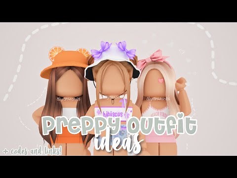 5 preppy outfit ideas + codes! - roblox 🎡💗