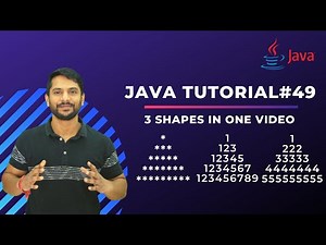 Star Printing | Shape Printing | Pyramid Printing | In Java | Part 5 | In Hindi