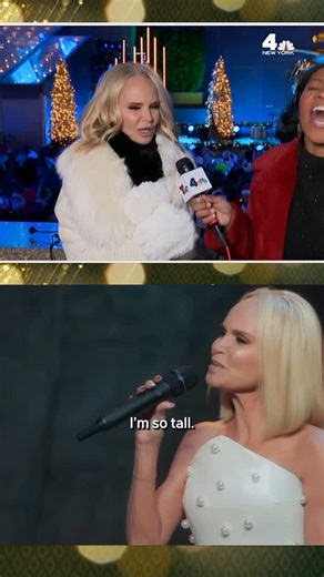 NBC New York on Instagram: "Before taking the stage to sing alongside Reba McEntire at the Rockefeller Center Christmas tree lighting, @kchenoweth reflected on singing with some “Wicked” co-stars. #christmas #wicked #holidays"