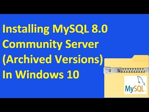 Installing MySQL 8.0 Community Server (Archived Versions) In Windows 10 | #MySQL 8.0