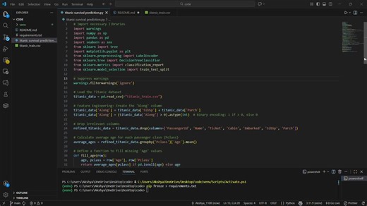 #machinelearning #datascience #python #titanicdataset #eda #featureengineering #decisiontree #ai #deeplearning #codsoft #dataanalytics #programming #opentowork | Akshya Dhiman
