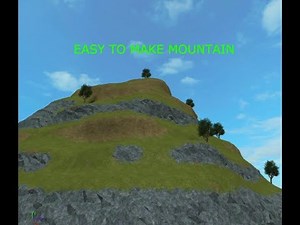 Roblox Studio - Creating a simple mountain with smooth terrain