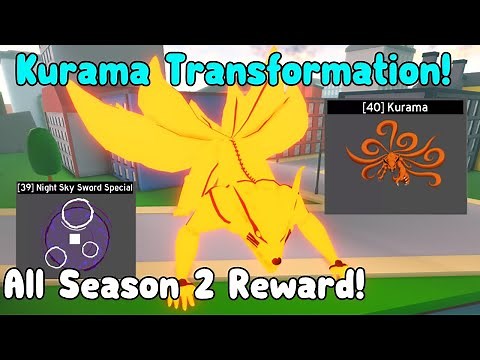 Got Kurama Transformation! Unlocked All Season 2 Reward - Anime Fighting Simulator Roblox