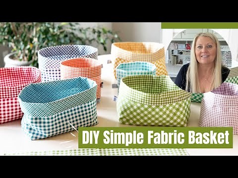 DIY Simple Fabric Basket
