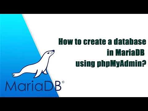 How to create a database in MariaDB using phpMyAdmin?