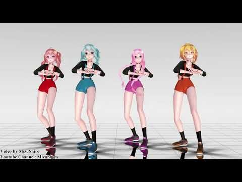 【MMD】Casual Models (DL)【Miku, Luka, Teto, Neru】【60fps】